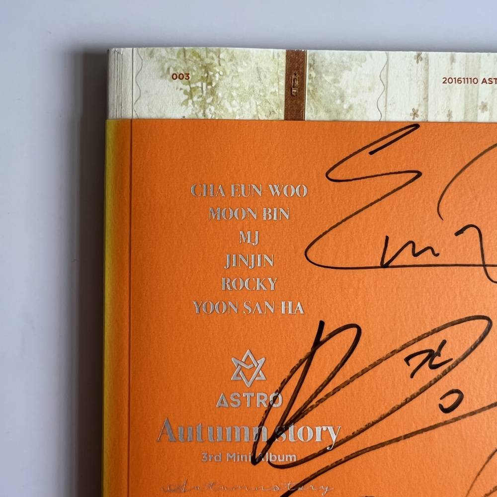 ASTRO SIGNED 3RD MINI ALBUM 'AUTUMN STORY' - ORANGE VERSION (V1)